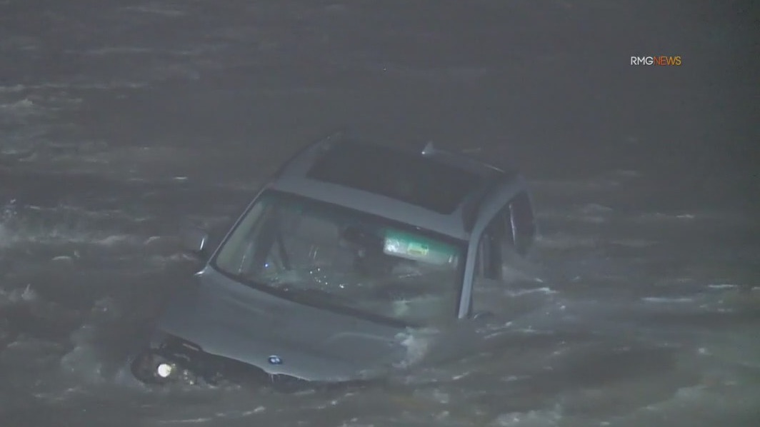 Pursuit suspect crashes into ocean